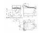 Toto Washlet RX RP,  Væg, fjernbetjening, gennemstrømning, automatic for 2